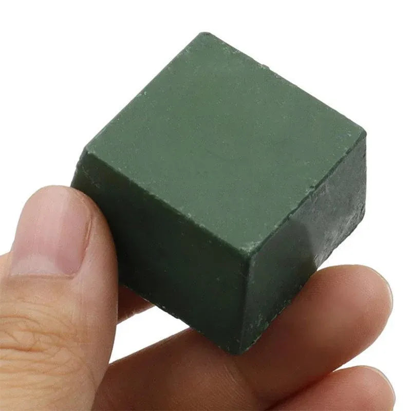 Dual Sided Leather Strop Knife Sharpening Paddle with Green Polishing Compound