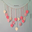 Bohemian Wall Hanging Cotton Cord Wood Bead Tassel Wall Tapestry Photo Decor