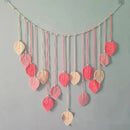 Bohemian Wall Hanging Cotton Cord Wood Bead Tassel Wall Tapestry Photo Decor