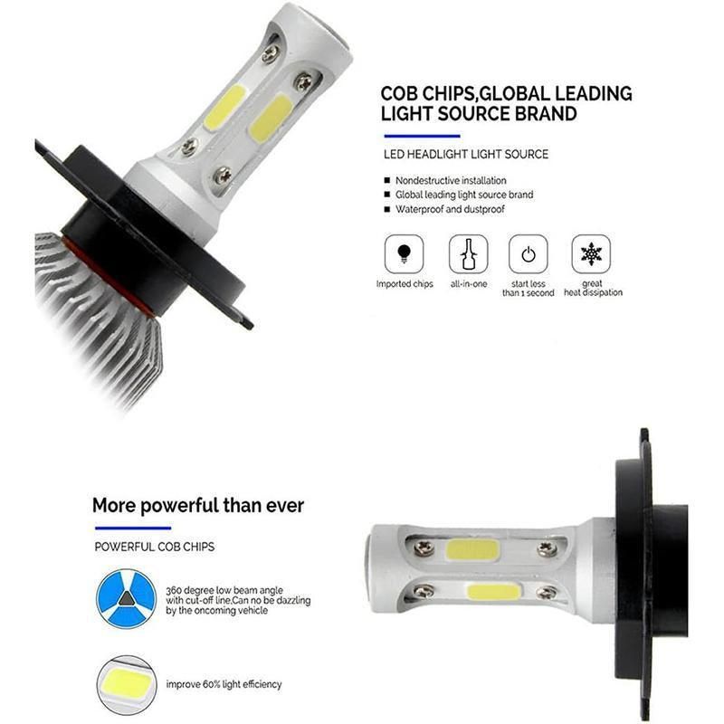 H4 9003 36W 300000LM LED Headlight kit Lamp Bulbs Globes High Low Beam Upgrade
