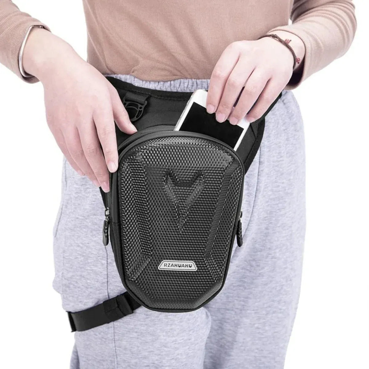 Outdoor Waterproof Waist Leg Bag Mens Tactical Crossbody Pack for Riding Travel