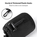 4pcs DSLR Camera Lens Pouch Protective Case Tube Bag Soft Cover for SLR Storage