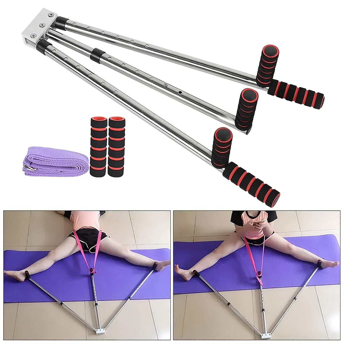 Leg Stretching Machine Flexibility Trainer Split Training Equipment Yoga Tool - 6 Holes