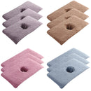 Thick Absorbent Massage Table Cover with Face Hole Soft Spa Beauty Salon Sheet - Blue