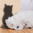 Fixed Tease Cat Scrubber Massage Brush Scratching Toy for Cats Grooming Brush - Coffee