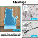 Fixed Tease Cat Scrubber Massage Brush Scratching Toy for Cats Grooming Brush - Coffee