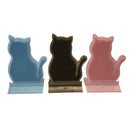 Fixed Tease Cat Scrubber Massage Brush Scratching Toy for Cats Grooming Brush - Pink