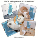 Fixed Tease Cat Scrubber Massage Brush Scratching Toy for Cats Grooming Brush - Pink
