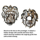 Lion Head Wall Decor Resin Wall Hanging Sculpture Home Living Room