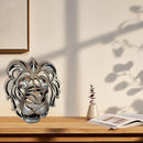 Lion Head Wall Decor Resin Wall Hanging Sculpture Home Living Room