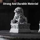 1 Pair Chinese Style Small Stone Lion Decoration Home Desktop Decor Art Craft