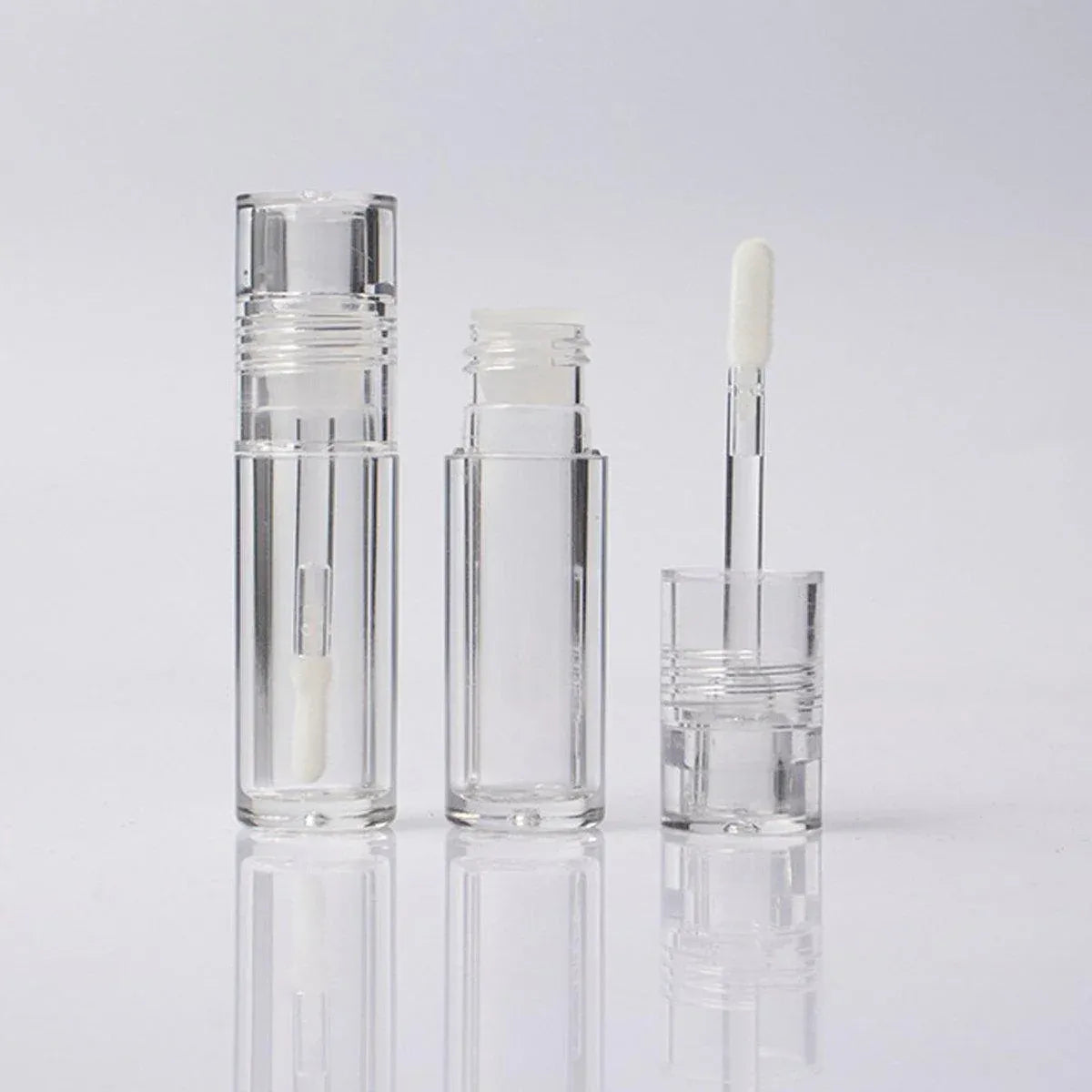 10pcs 3ml Transparent Lip Gloss Tubes Small Capacity Lip Glaze Containers