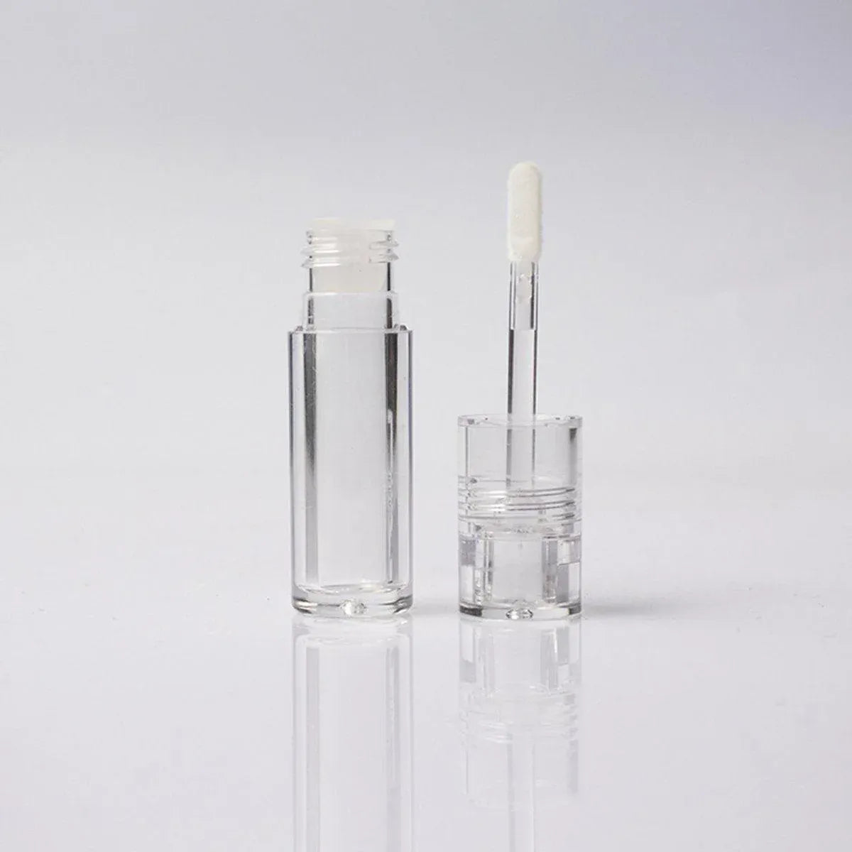 10pcs 3ml Transparent Lip Gloss Tubes Small Capacity Lip Glaze Containers
