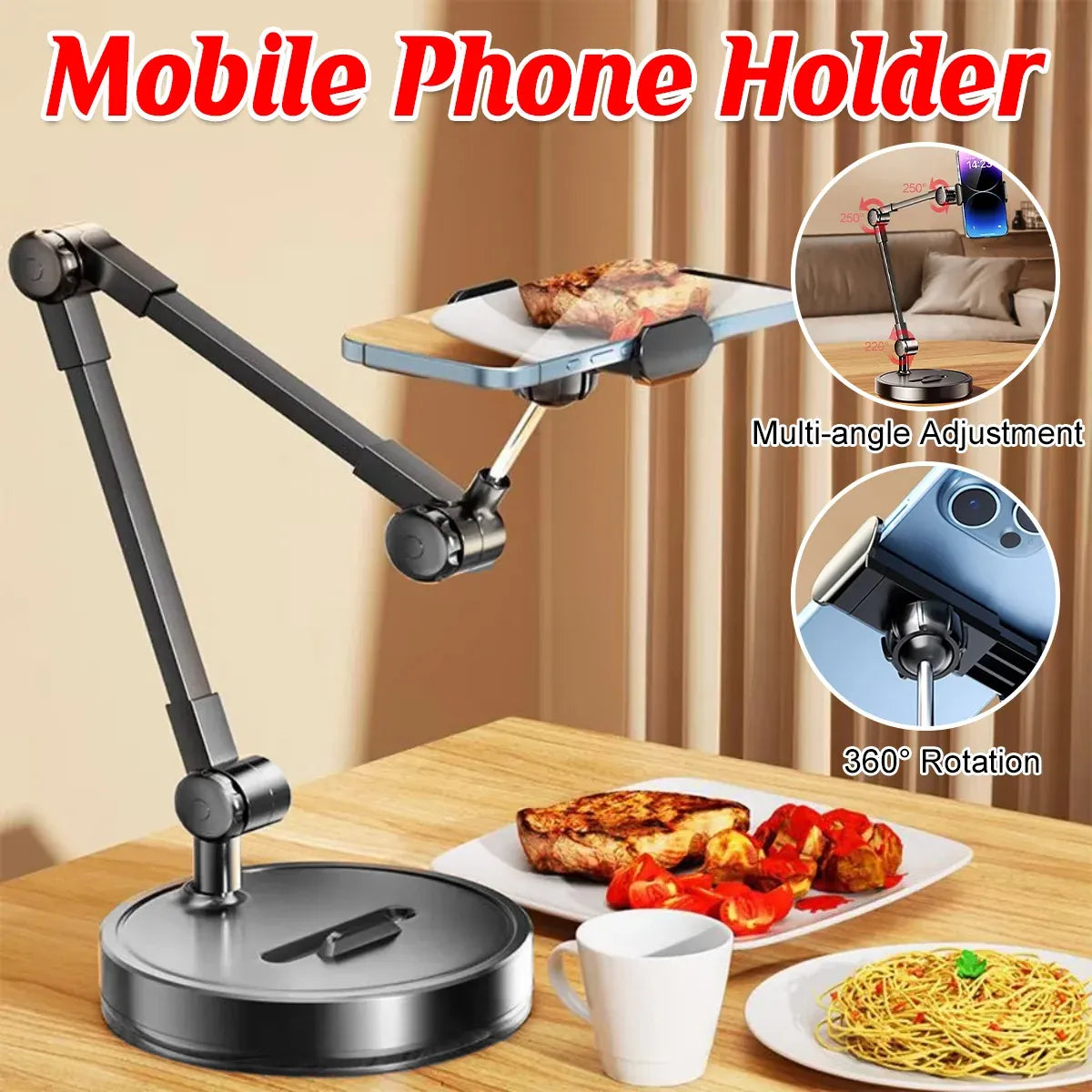 Mobile Phone Stand Dedicated to Overhead Shooting Adjustable Live Streaming Vlog