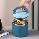 Stainless Steel Insulated Lunch Box Bento Box Thermal Food Container Breakfast - Blue
