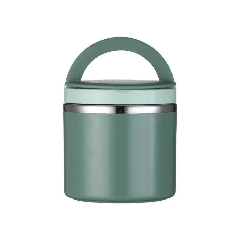 Stainless Steel Insulated Lunch Box Bento Box Thermal Food Container Breakfast - Green