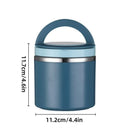 Stainless Steel Insulated Lunch Box Bento Box Thermal Food Container Breakfast - Green
