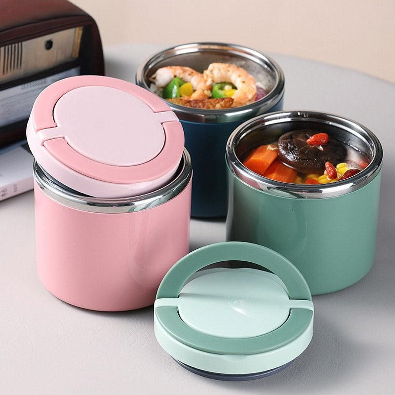 Stainless Steel Insulated Lunch Box Bento Box Thermal Food Container Breakfast - Green