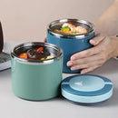 Stainless Steel Insulated Lunch Box Bento Box Thermal Food Container Breakfast - Green