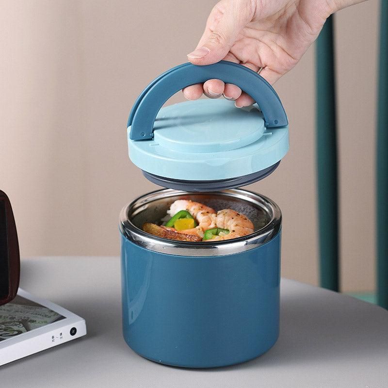 Stainless Steel Insulated Lunch Box Bento Box Thermal Food Container Breakfast - Green