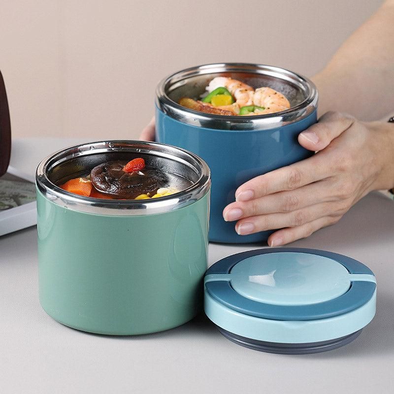 Stainless Steel Insulated Lunch Box Bento Box Thermal Food Container Breakfast - Pink