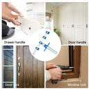 Furniture Carpentry Drill Guide Punch Locator Woodworking Hole Locator Ruler - Black