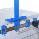 Furniture Carpentry Drill Guide Punch Locator Woodworking Hole Locator Ruler - Blue