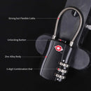 Zinc Alloy Combination Lock Anti-Theft For Luggage Cabinet Drawer Suitcase - Black