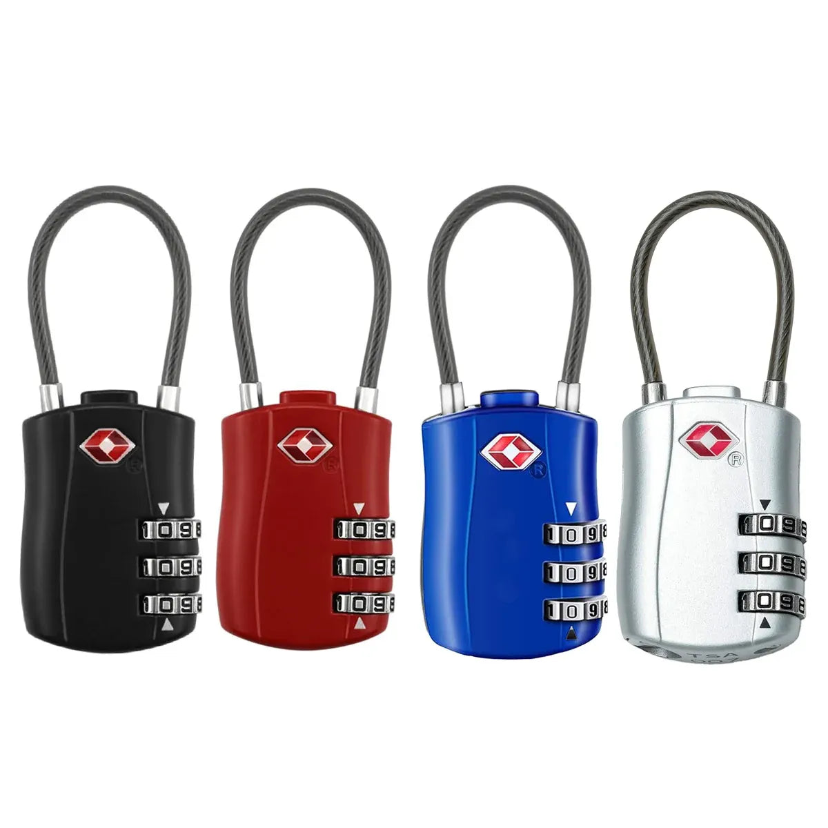 Zinc Alloy Combination Lock Anti-Theft For Luggage Cabinet Drawer Suitcase - Black