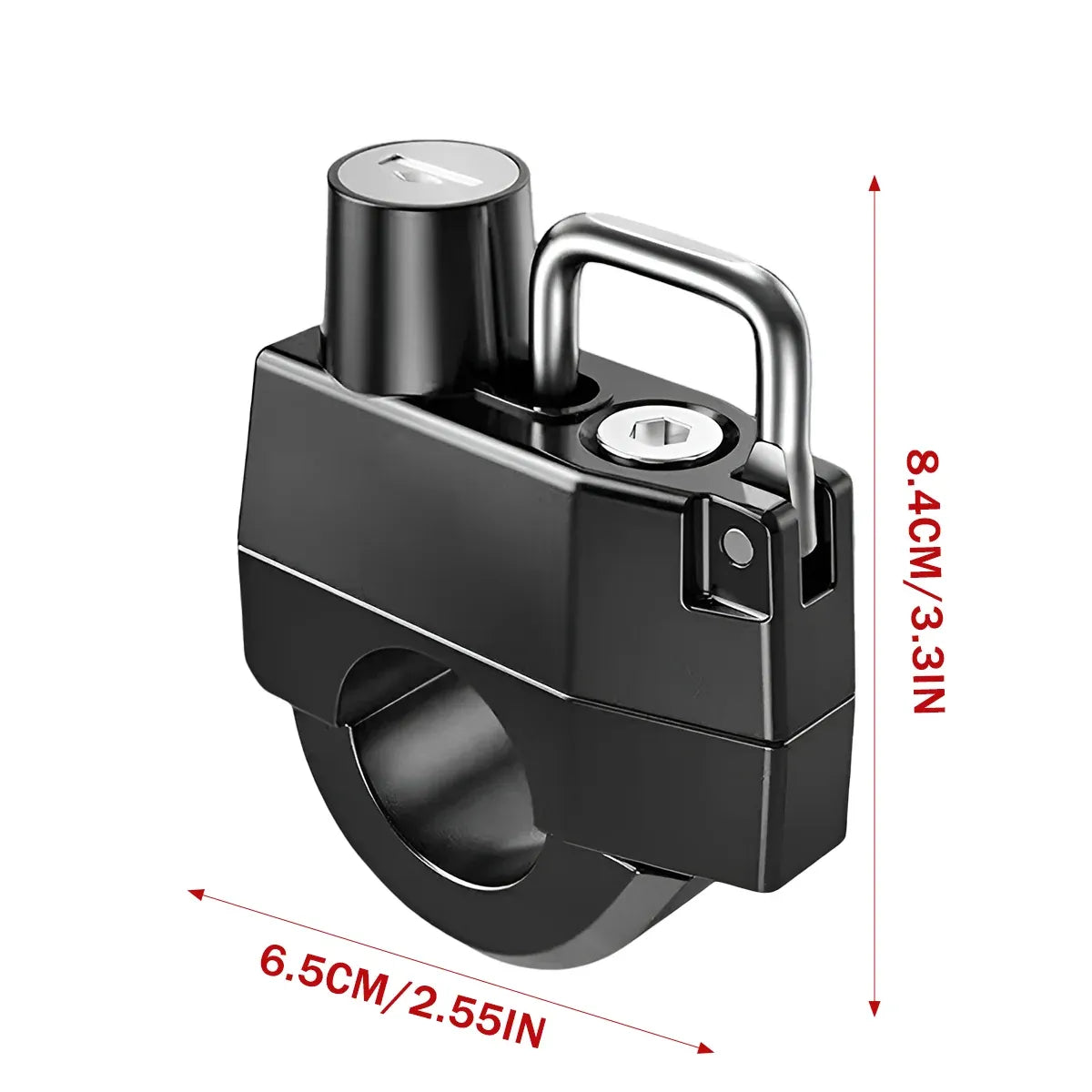 Multifunctional Motorcycle Helmet Lock Hook Key Lock Anti-Theft Durable Sturdy