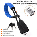 Universal Steering Wheel Lock with 3 Key Seat Car Belt Lock Anti-Theft Device - Black