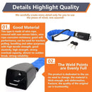Universal Steering Wheel Lock with 3 Key Seat Car Belt Lock Anti-Theft Device - Black