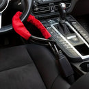 Universal Steering Wheel Lock with 3 Key Seat Car Belt Lock Anti-Theft Device - Black