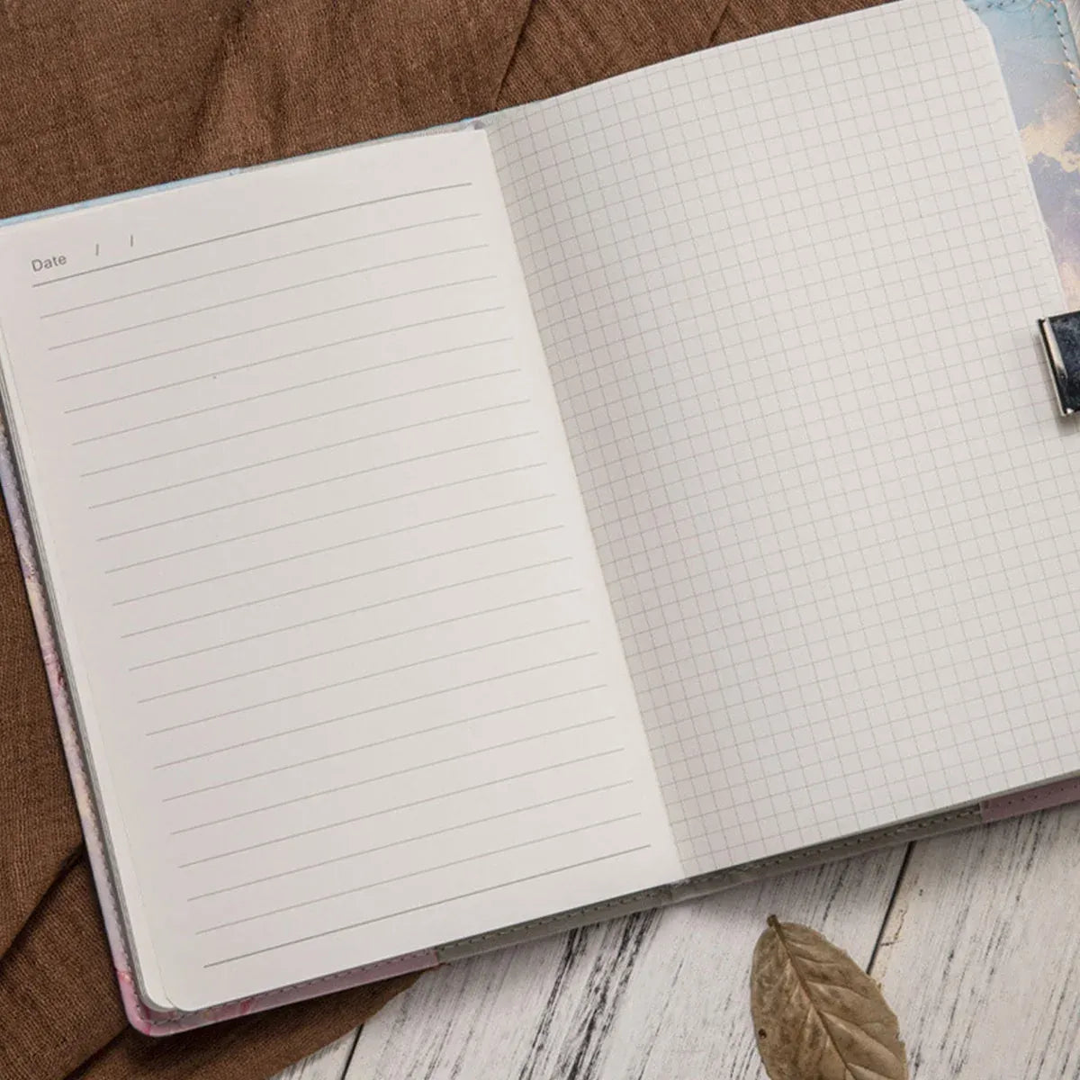 Password Book Notebook Planner Lockable Diary Journal for Office School Personal - Blue