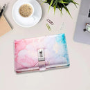 Password Book Notebook Planner Lockable Diary Journal for Office School Personal - Pink