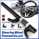 Car Steering Wheel Lock Anti Theft Security Code Lock for Vehicle Protection Use - Black