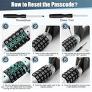 Car Steering Wheel Lock Anti Theft Security Code Lock for Vehicle Protection Use - Black