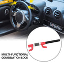 Car Steering Wheel Lock Anti Theft Security Code Lock for Vehicle Protection Use - Black