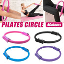Multicolor Yoga Circle Crescent Handle Pilates Ring for Body Toning Exercise - Purple