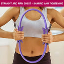 Multicolor Yoga Circle Crescent Handle Pilates Ring for Body Toning Exercise - Purple