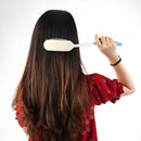 Extra Long Handle Comb Teeth and Brush for Elderly Easy Grip Hair Care Tool