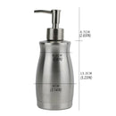 304 Household Stainless Steel Liquid Soap Lotion Shampoo Dispenser Bottle 400ML