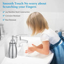 304 Household Stainless Steel Liquid Soap Lotion Shampoo Dispenser Bottle 400ML