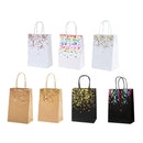 30PCS Kraft Paper Gift Bags Small Love Candy Bags Gold Foil Wedding Party Favors - White-Rainbow Foil