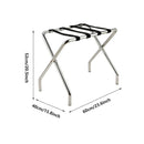 Stainless Steel Foldable Luggage Rack Hotel Room Portable Shelf Suitcase Holder