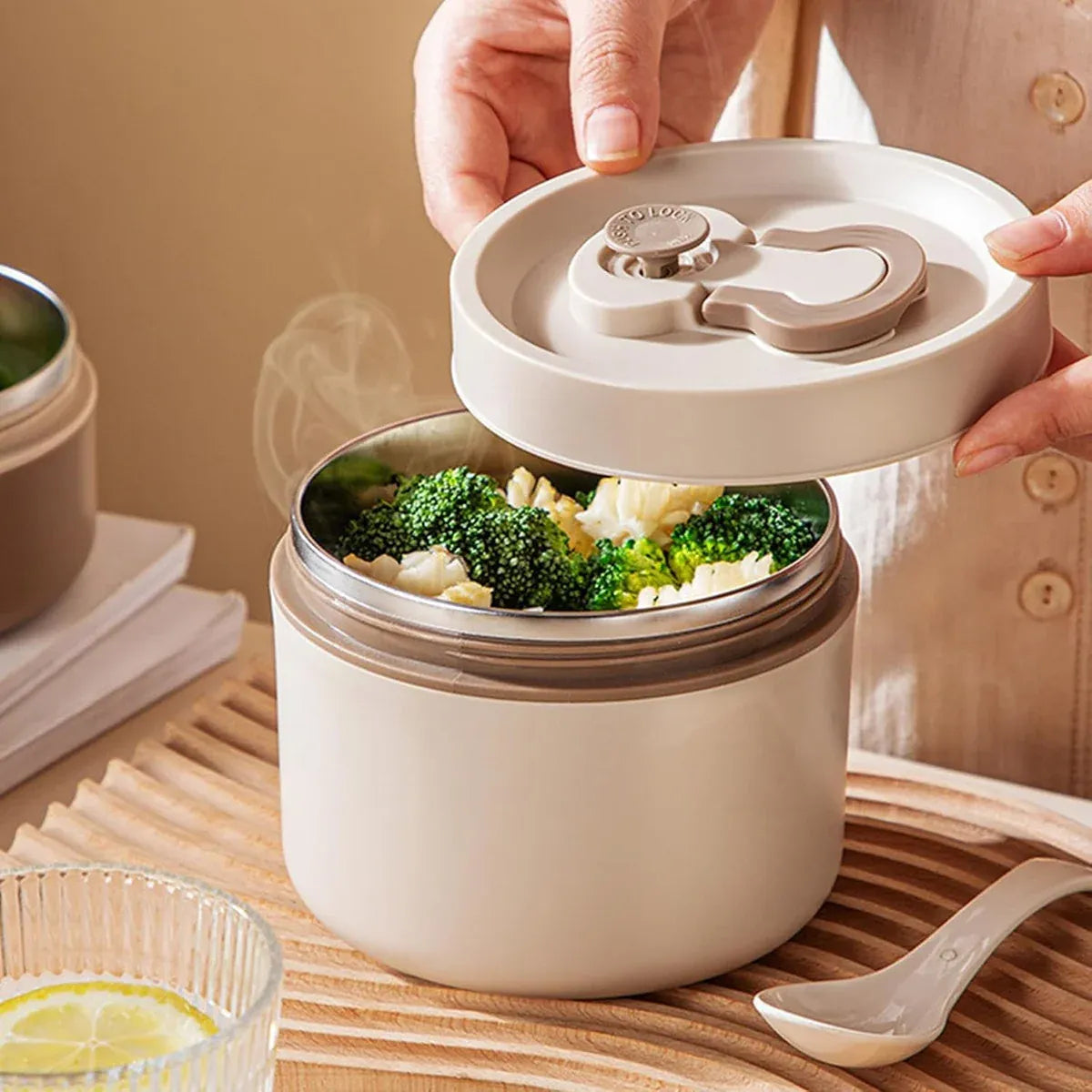 Lunch Box Food Container Thermal Warmer Hot Student Bento Insulated Soup Cup - 350ml