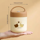 460ml Bear Insulated Soup Container Portable Box Breakfast Food Storage Box
