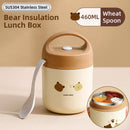 460ml Bear Insulated Soup Container Portable Box Breakfast Food Storage Box