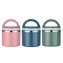1L Large Capacity Stainless Steel Insulated Lunch Box Food Container Durable - Blue