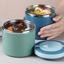 1L Large Capacity Stainless Steel Insulated Lunch Box Food Container Durable - Blue